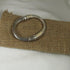 Silver Bangle Cuff Bracelet with Crystal Sparkles