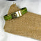 Man's green leather bracelet