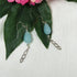 Aqua Sea Glass Dangling Drop Earrings