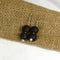 Brown Sea glass Drop Earrings