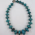 Big Bold Turquoise Necklace Round Graduated Bead Necklace - VP's Jewelry