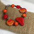 red fair trade bead braclet