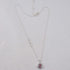 Pink Crystal Awareness Ribbon Fashion Pendant Necklace