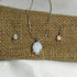 Opal Pendant Necklace & Earrings