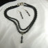 Black Hematite Multi-strand Necklace & Earrings