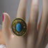 Turquoise Stone Adjustable Fashion Gold Ring - VP's Jewelry  