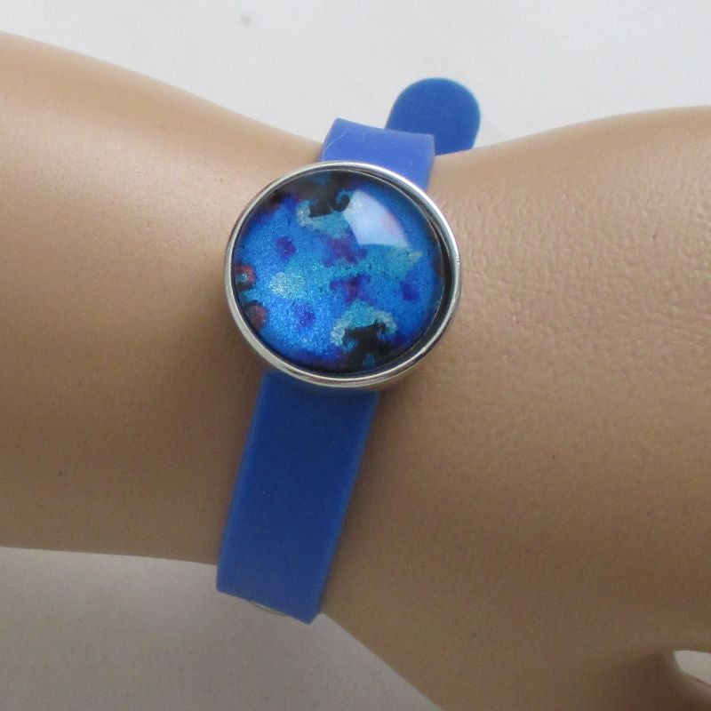 Cute Child's Blue Vinyl Bracelet - VP's Jewelry