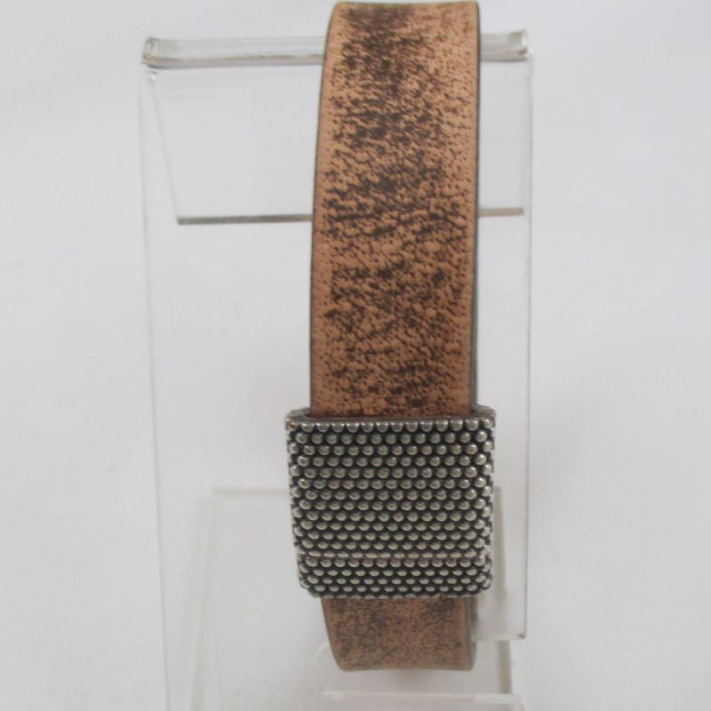 Handcrafted Men's Natural Brown Leather Bracelet - VP's Jewelry