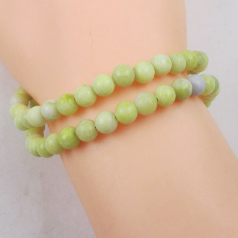 New Jade Double Strand Gemstone Bracelet - VP's Jewelry