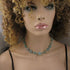 Rustic Aqua Glass Beaded Necklace - VP's Jewelry