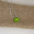 green flower pendant