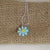 blue flower pendant