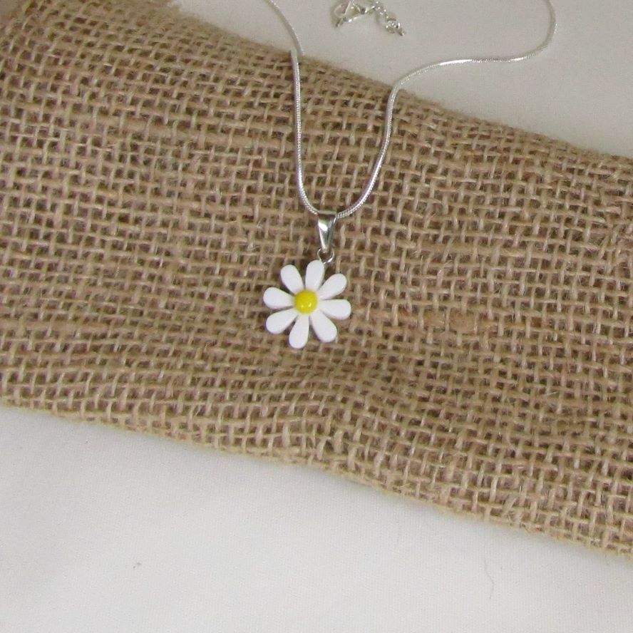 white flower pendant