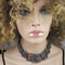 Blue Imperial Jasper Statement Collar Necklace - VP's Jewelry  