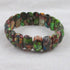Mixed Impression Jasper Gemstone Stretch Cuff Bracelet - VP's Jewelry