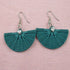 Half Moon Turquoise Earrings Unique Jewelry - VP's Jewelry
