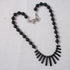 Designer Black Gemstone Onyx Bib Necklace - VP's Jewelry