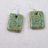 Honey & Aqua Porcelain Drop Earrings - VP's Jewelry