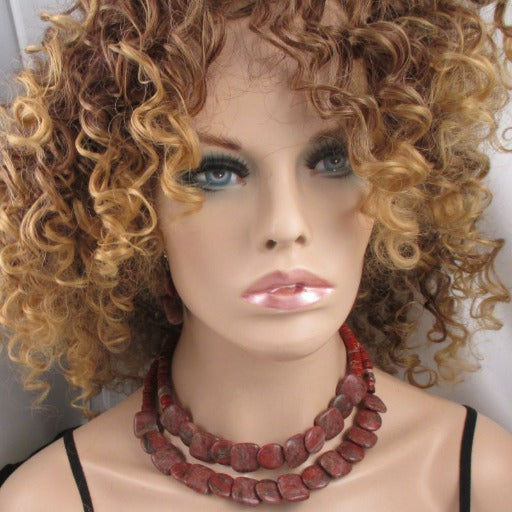 Majestic Stone Designer Set in Red Jasper - VP's Jewelry