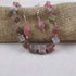 Pink Gemstone Classic Beaded Necklace with Earrings - VP's Jewelry  