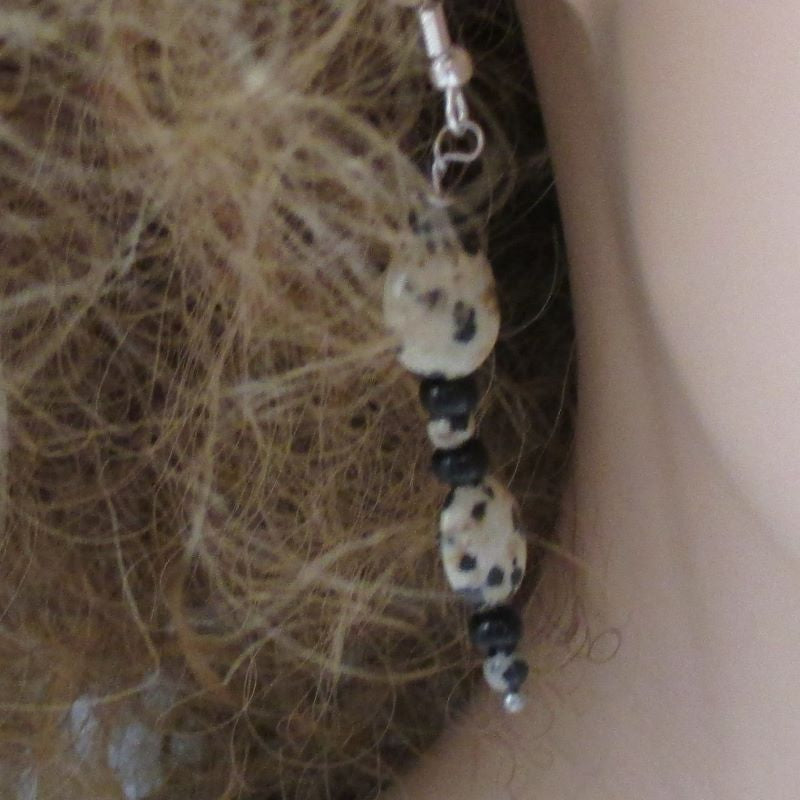 Poppy Seed Jasper Gemstone Earrings