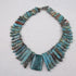 Rain Forest Jasper Collar Necklace with Turquoise Focus - VP's Jewelry