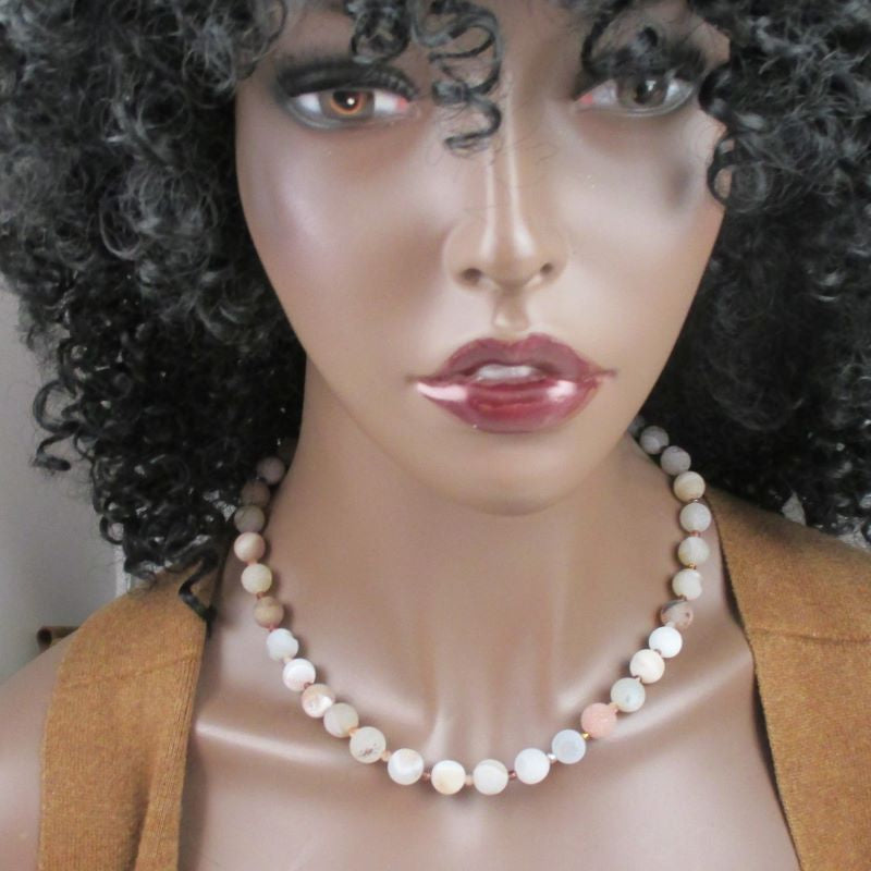Pink Light Gemstone Necklace - VP's Jewelry