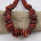 Statement Necklace Big Bold Rust Gemstone Disk Neck Wear - VP's Jewelry  