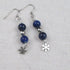 Blue Gemstone Drop Earrings - VP's Jewelry