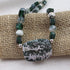 Unique Green Jasper Bead Necklace - VP's Jewelry