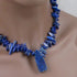 Blue Danube Collar Necklace with Pendant - VP's Jewelry