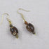 Brown Glass Drop Earrings - VP's Jewelry