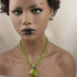 Green with Envy Necklace with Diamond Cut Pendant - VP's Jewelry