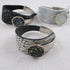 Wide Cuff Leather Bracelet with Botton Accent - VP's Jewelry