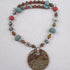 Rust Designer Pendant Necklace Swazi Handmade Pendant - VP's Jewelry