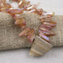 Daring Pink Opal Collar Necklace with Jasper Gemstone Pendant - VP's Jewelry