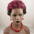 Red Necklace & Earrings in Handmade Big Bold Fair Trade Kazuri Beads - VP's Jewelry  