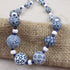 Handmade Blue and White Fair Trade Samunnat Bead Necklace - VP's Jewelry