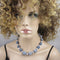 Handmade Blue and White Fair Trade Samunnat Bead Necklace - VP's Jewelry