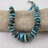 Big Turquoise Nugget Disk Statement Necklace - VP's Jewelry  