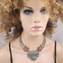 Handcrafted Boho Tibetan Turquoise Inlay Pendant Necklace - VP's Jewelry