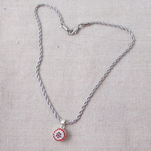 Child's Red Crystal Pendant Necklace - VP's Jewelry