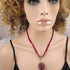 Maroon Designer Handmade Pendant Necklace Earrings & Bracelet - VP's Jewelry