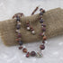 Handmade Lavender & Tan Artisan Bead Necklace & Earrings - VP's Jewelry  