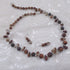 Handmade Lavender & Tan Artisan Bead Necklace & Earrings - VP's Jewelry  