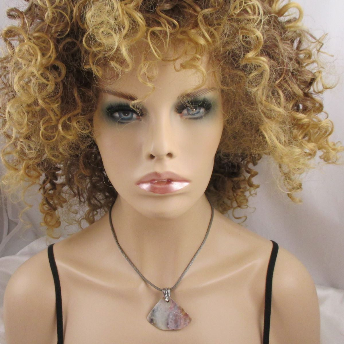 Designer Cut Moss Agate Pendant Necklace - VP's Jewelry