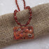 Copper Pendant Necklace Maple Leaf Gemstone Necklace - VP's Jewelry