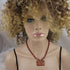 Copper Pendant Necklace Maple Leaf Gemstone Necklace - VP's Jewelry