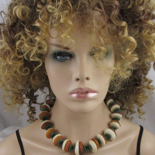 Cream & Honey African Tribal Necklace - VP's Jewelry  