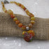 Orange Gemstone Necklace Handmade Pendant - VP's Jewelry